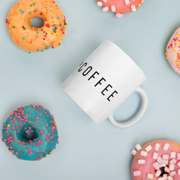 The Iconic White Sip: ThePoopCoffee Emblematic Mug by ThePoopCoffee.com