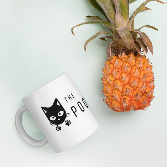 The Iconic White Sip: ThePoopCoffee Emblematic Mug by ThePoopCoffee.com