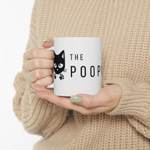 The Iconic White Sip: ThePoopCoffee Emblematic Mug by ThePoopCoffee.com